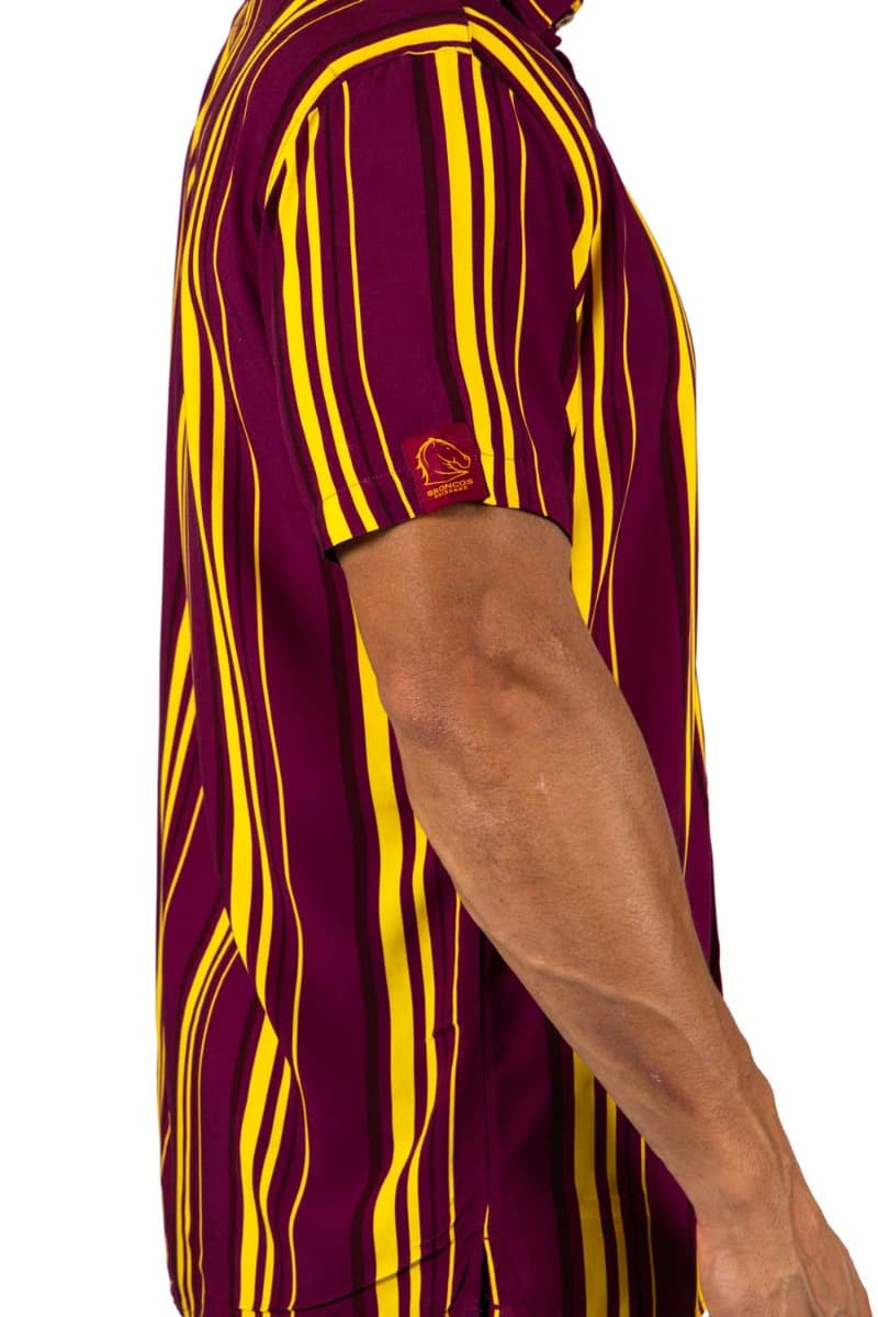 Brisbane Broncos 2025 NRL Mens Sorrento Party Shirt