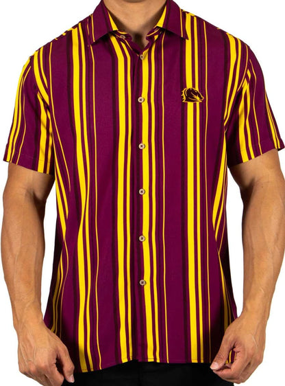 Brisbane Broncos 2025 NRL Mens Sorrento Party Shirt