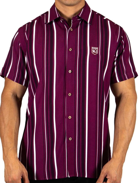 QLD Maroons 2025 State of Origin NRL Mens Sorrento Party Shirt