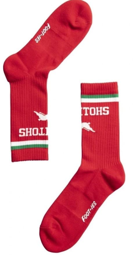 South Sydney Rabbitohs NRL Mens Sport Crew Socks Green 2 Pack