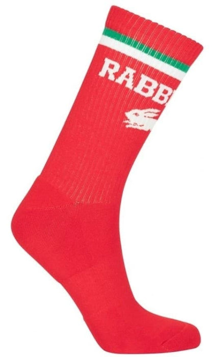 South Sydney Rabbitohs NRL Mens Sport Crew Socks Green 2 Pack