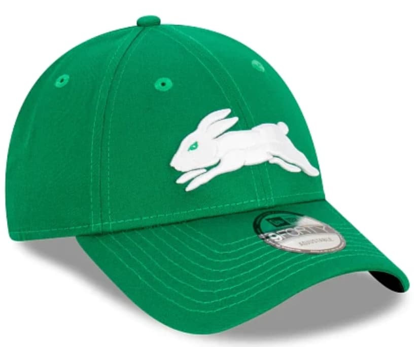 South Sydney Rabbitohs NRL Adults 9FORTY Green Cloth Strap Cap
