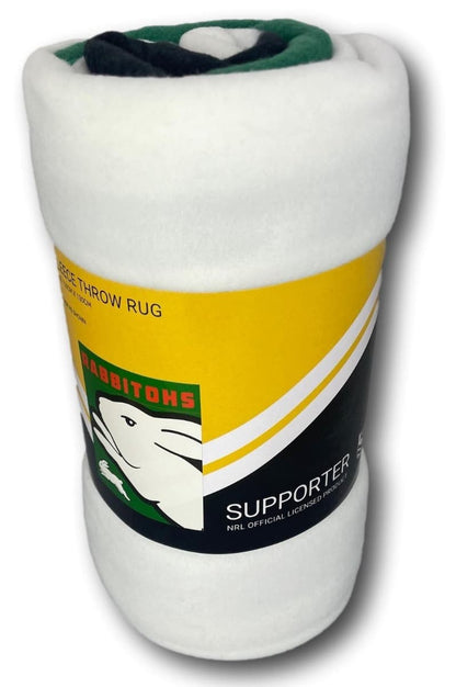 South Sydney Rabbitohs NRL Polar Fleece Blanket 150cm x 130cm