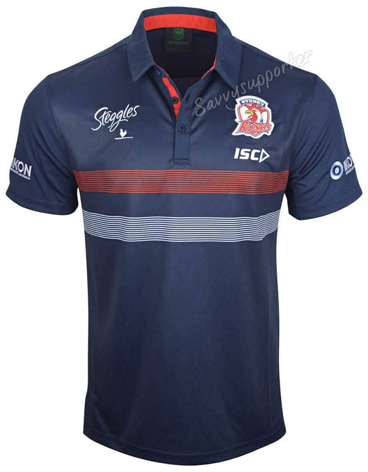 Sydney Roosters NRL Kids Media Polo Shirt