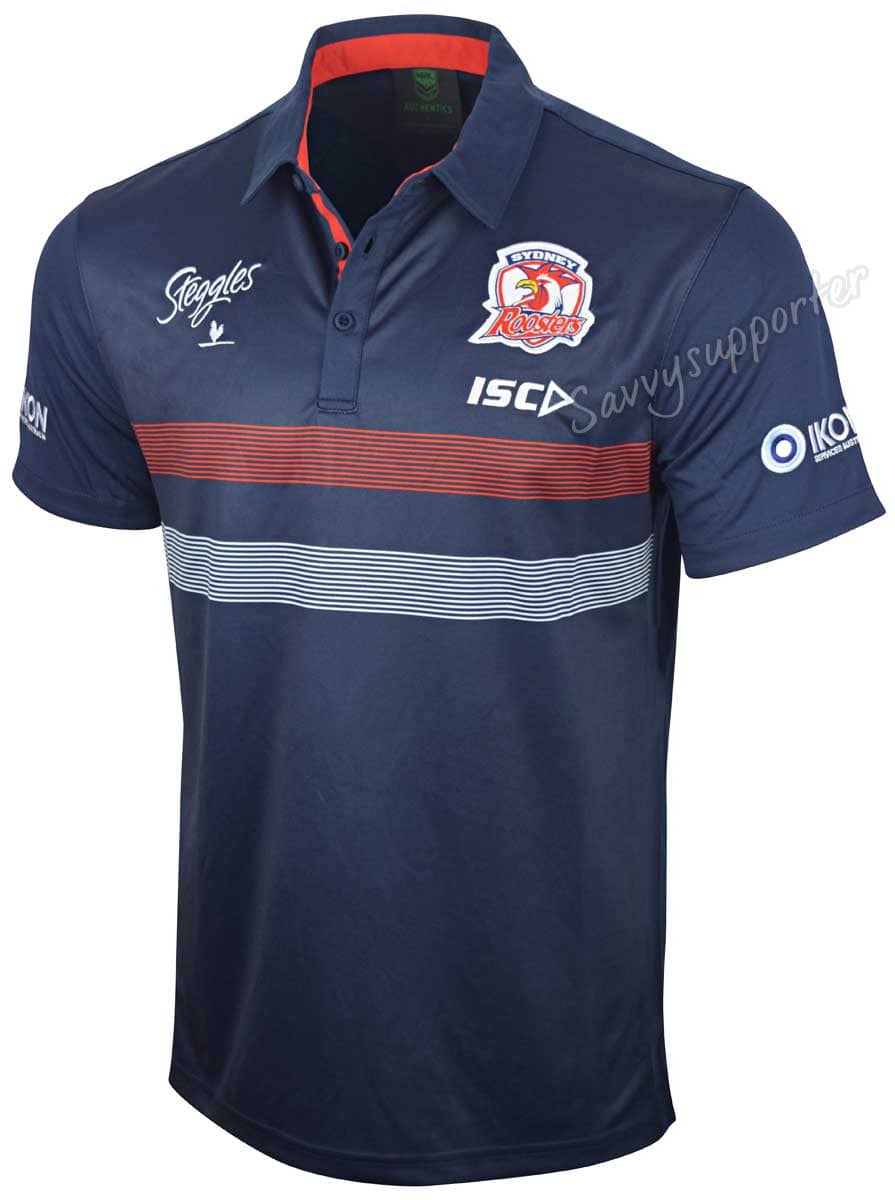 Sydney Roosters NRL Kids Media Polo Shirt