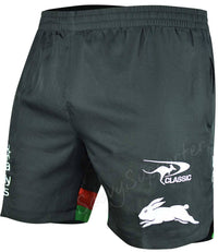 South Sydney Rabbitohs NRL Gym Training Shorts with Zip Pockets