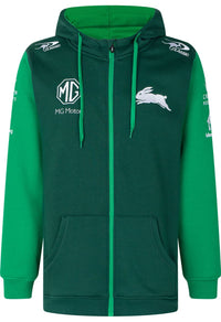 South Sydney Rabbitohs NRL Mens Green Full Zip Hoodie