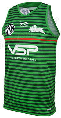 South Sydney Rabbitohs 2024 NRL Mens Green Training Singlet