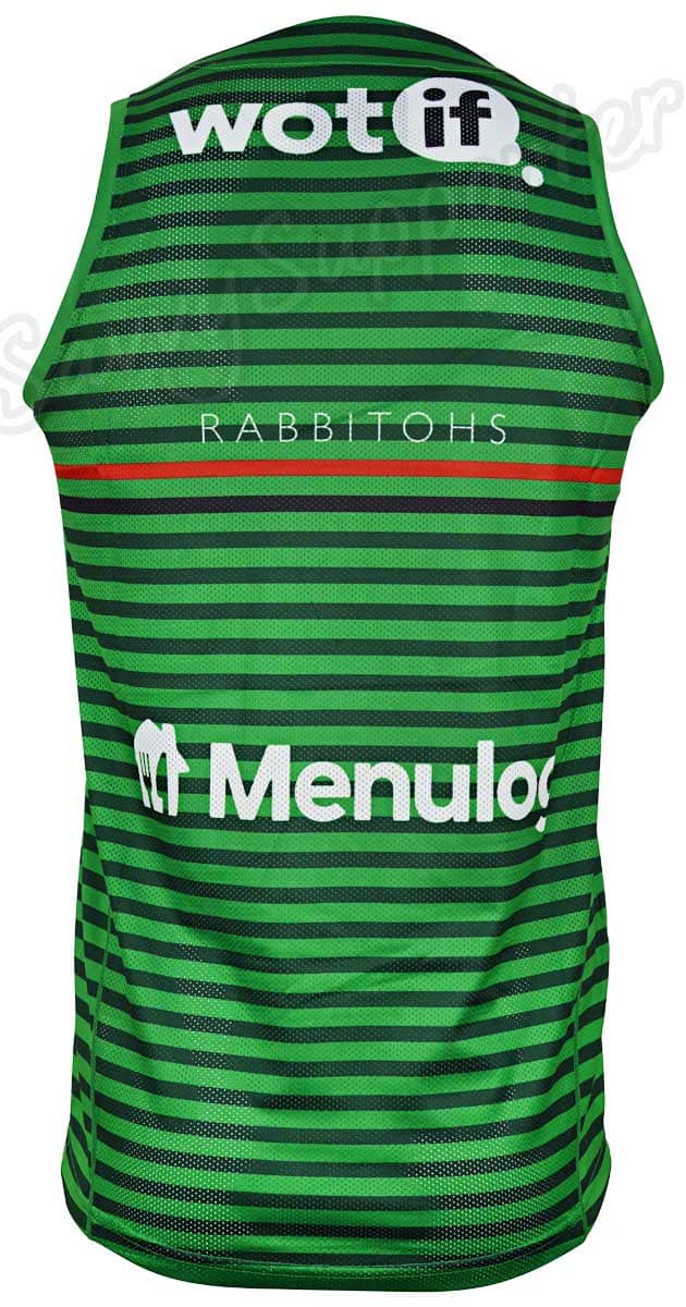 South Sydney Rabbitohs 2024 NRL Mens Green Training Singlet