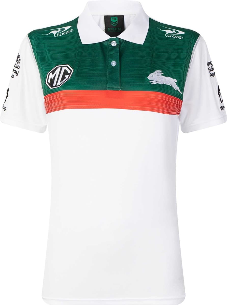 South Sydney Rabbitohs 2025 NRL Mens Media Polo Shirt