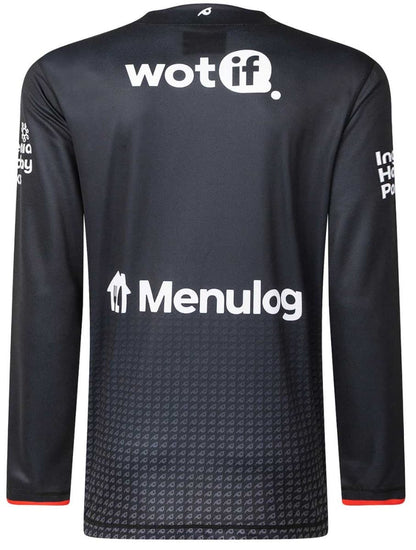 South Sydney Rabbitohs 2025 NRL Mens Long Sleeve Black Training Tee