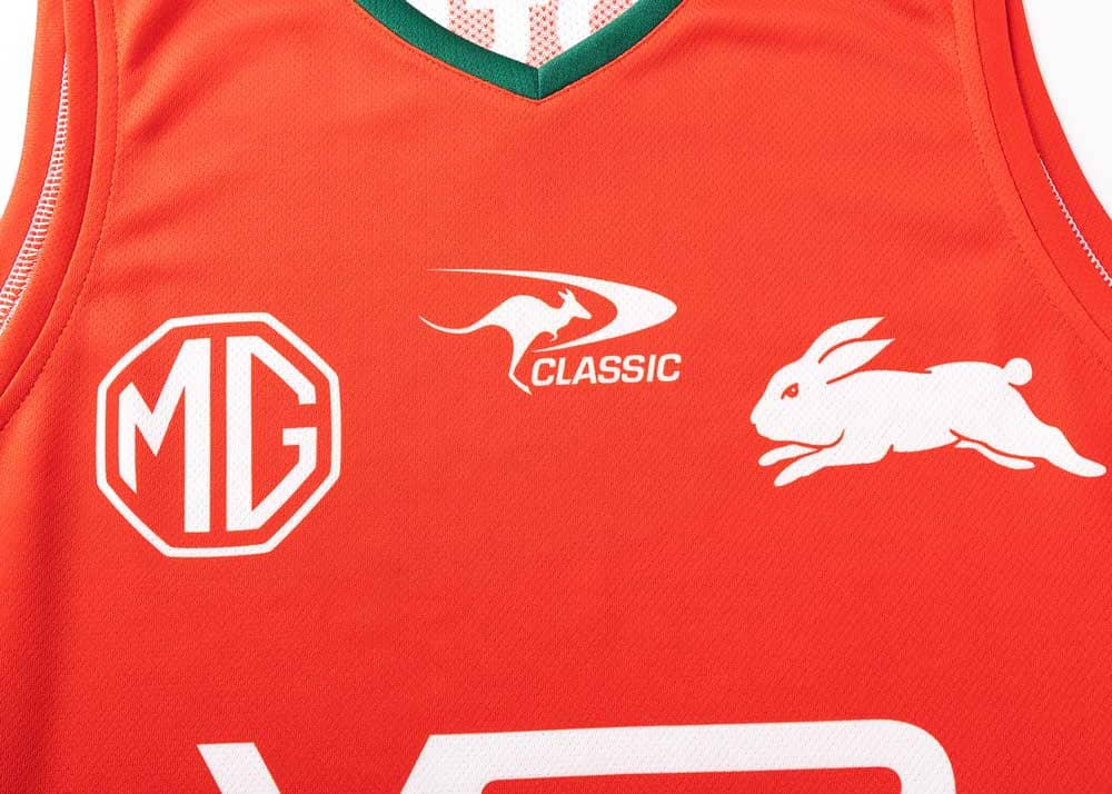 South Sydney Rabbitohs 2025 NRL Mens Red Training Singlet