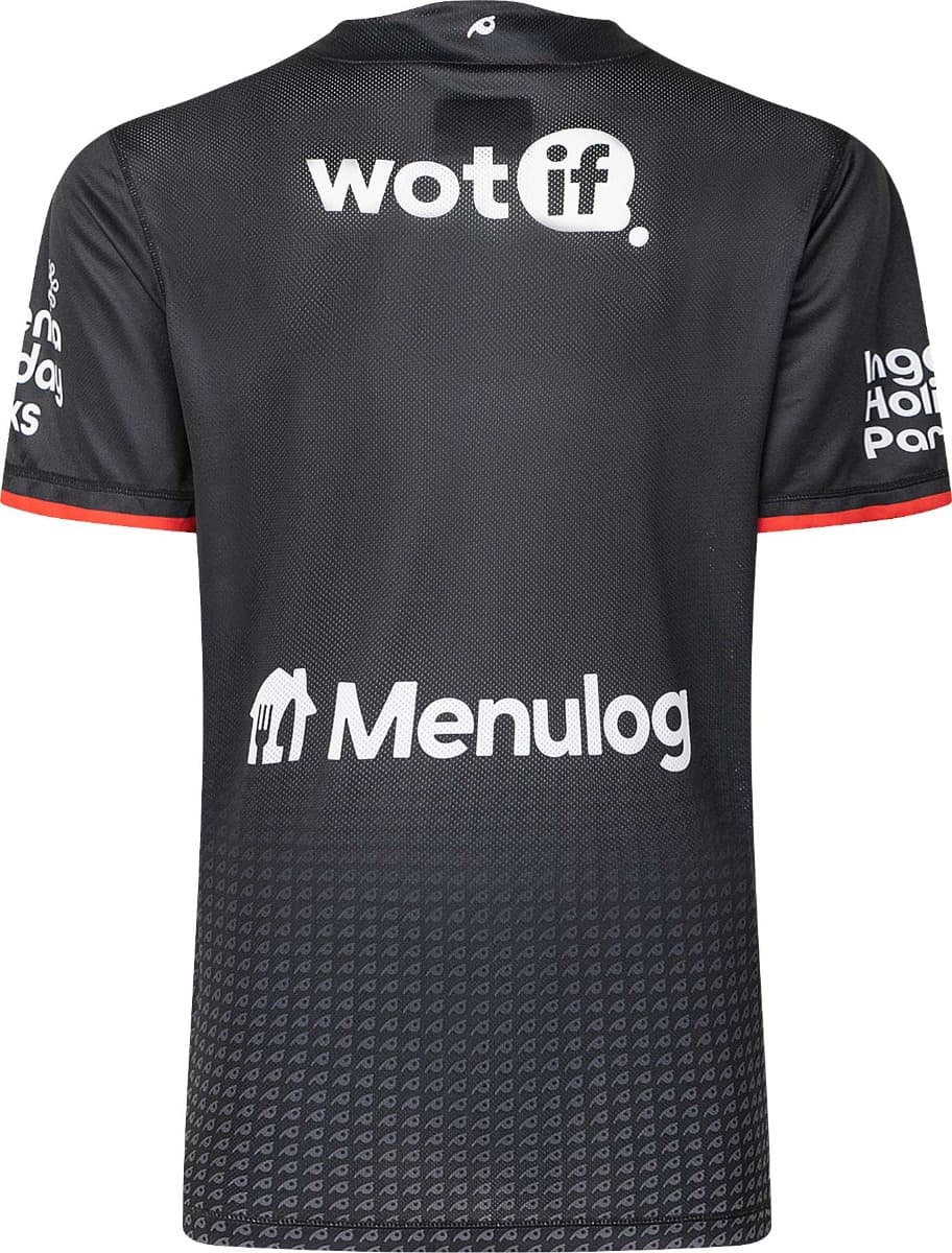 South Sydney Rabbitohs 2025 NRL Kids Black Training Shirt