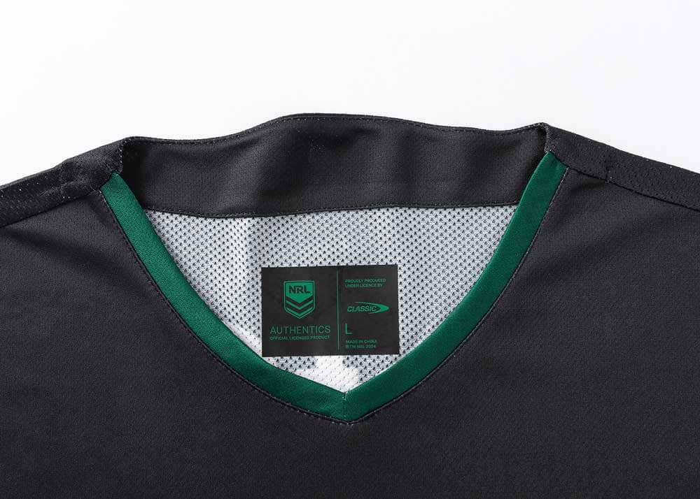 South Sydney Rabbitohs 2025 NRL Mens Black Training Shirt