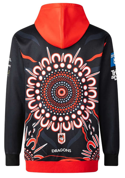 St George Dragons 2025 NRL Mens Indigenous Hoodie