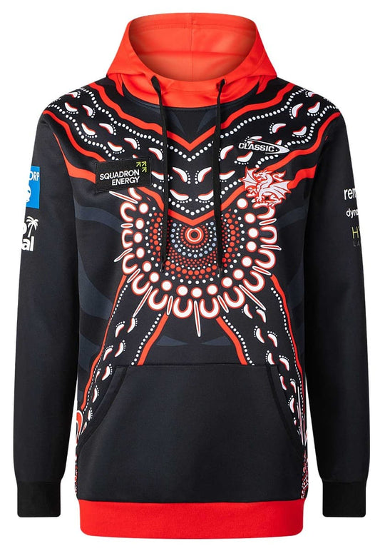St George Dragons 2025 NRL Mens Indigenous Hoodie