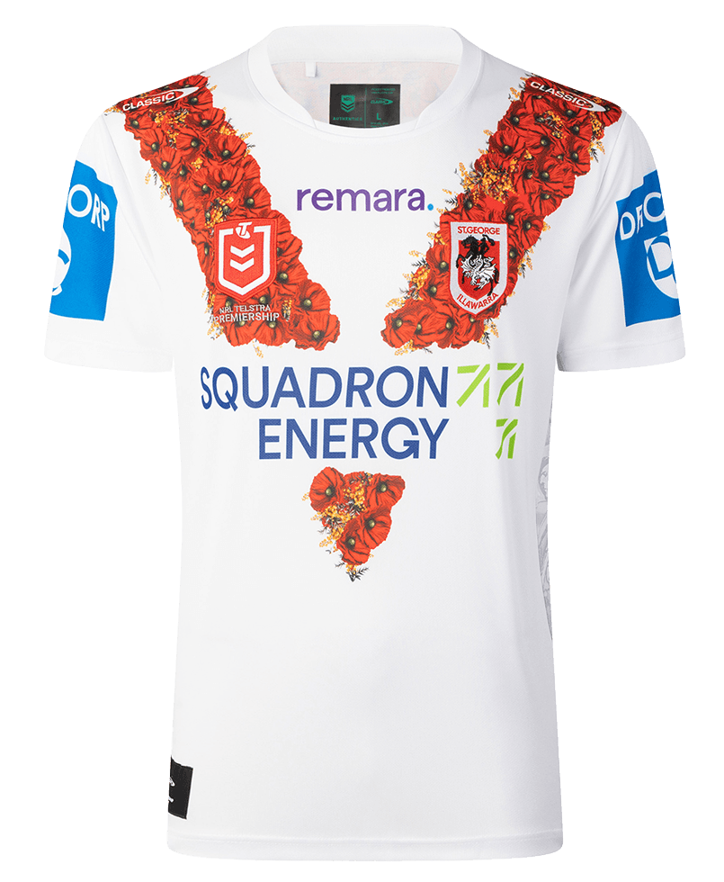 St George Dragons 2026 NRL Mens Anzac Jersey