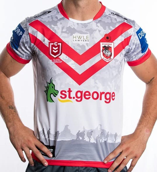 St George Dragons NRL Mens Anzac Jersey
