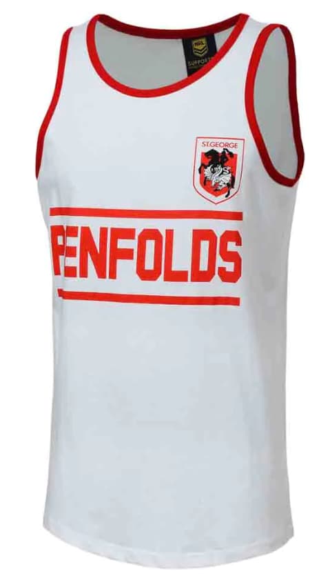 St George Dragons NRL Mens Retro Singlet