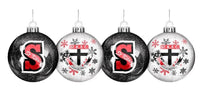 St Kilda Saints AFL Christmas Glitter Baubles