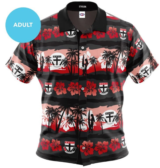 St Kilda Saints AFL Mens Hawaiian Shirt