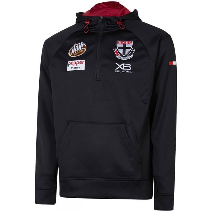 St Kilda Saints Mens AFL 1/4 Zip Hoodie
