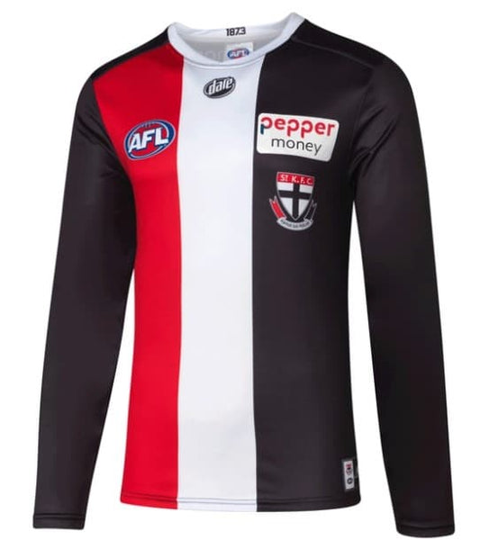 St Kilda Saints AFL Mens Long Sleeve Home Guernsey