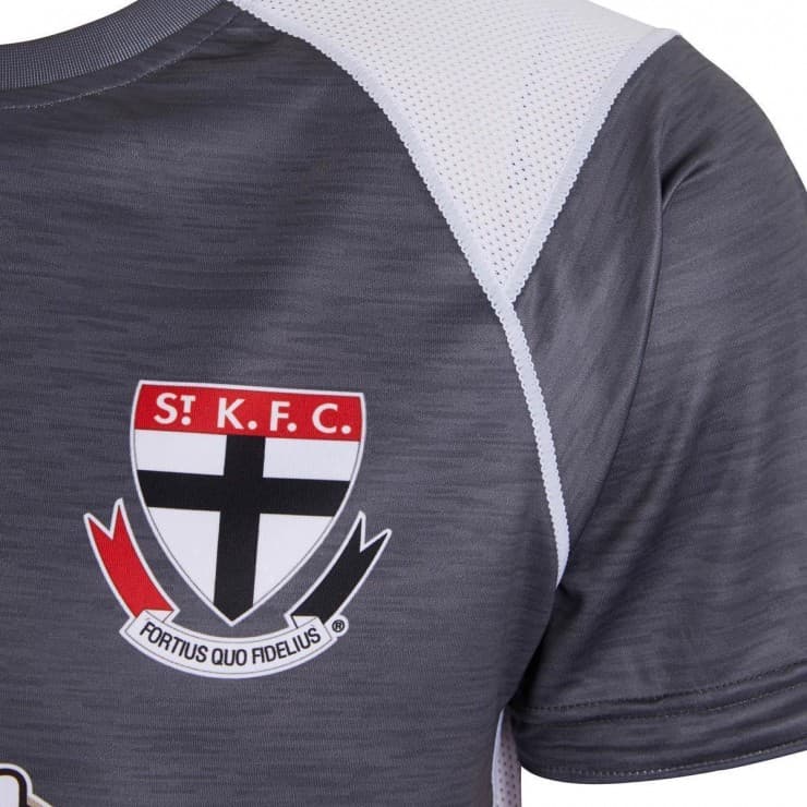 St Kilda Saints AFL Mens Grey Training Shirt