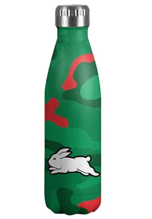 South Sydney Rabbitohs NRL 500ml Stainless Steel Wrap Bottle