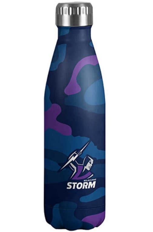 Melbourne Storm NRL 500ml Stainless Steel Wrap Bottle