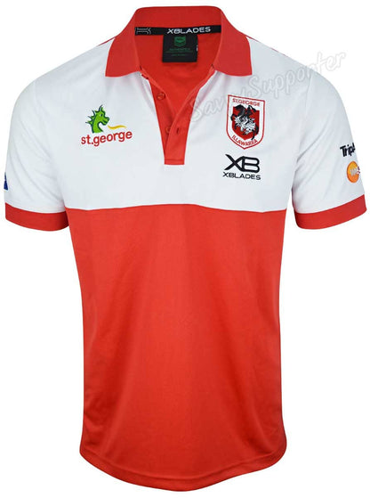 St George Dragons 2020 NRL Mens Media Polo Shirt