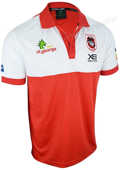 St George Dragons 2020 NRL Mens Media Polo Shirt