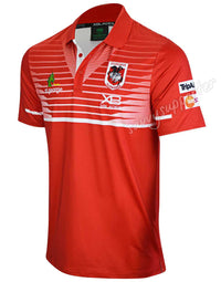St George Dragons NRL Red Mens Players Polo Shirt