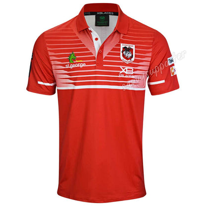 St George Dragons NRL Red Mens Players Polo Shirt