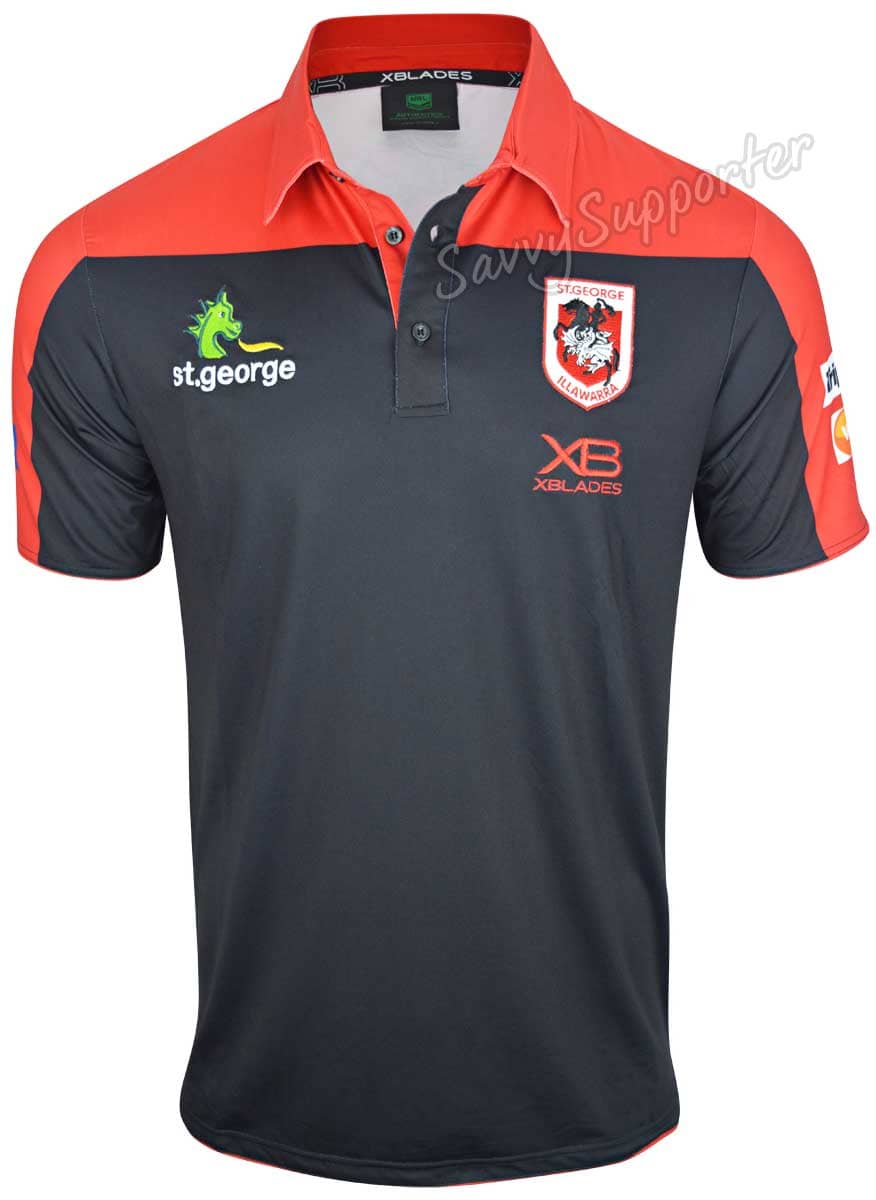 St George Dragons 2020 NRL Mens Players Polo Shirt