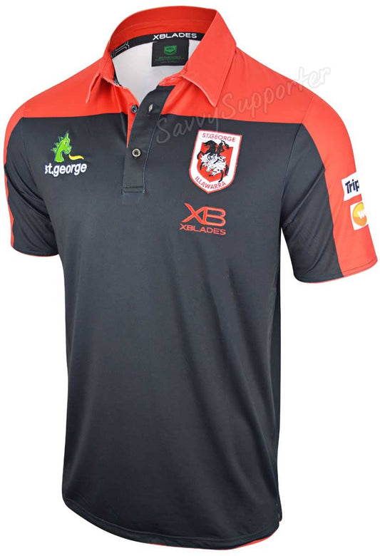 St George Dragons 2020 NRL Mens Players Polo Shirt