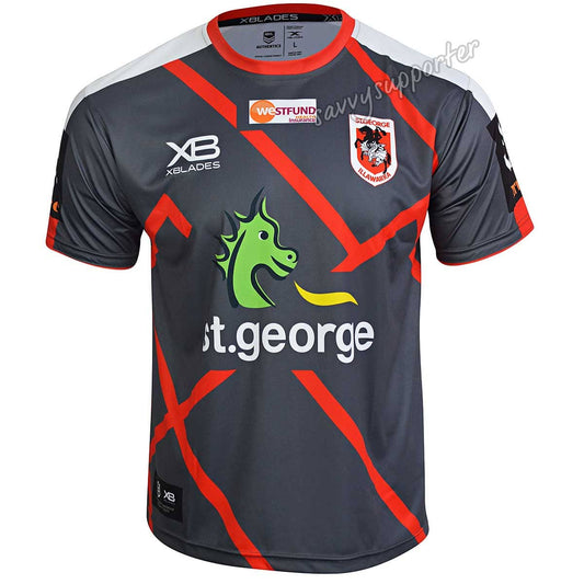 St George Dragons NRL Mens Grey Training Shirt SIZE 3XL SALE
