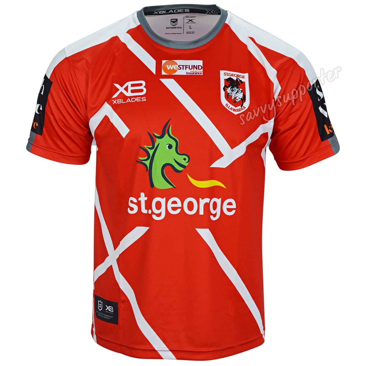 St George Dragons NRL Mens Training Shirt