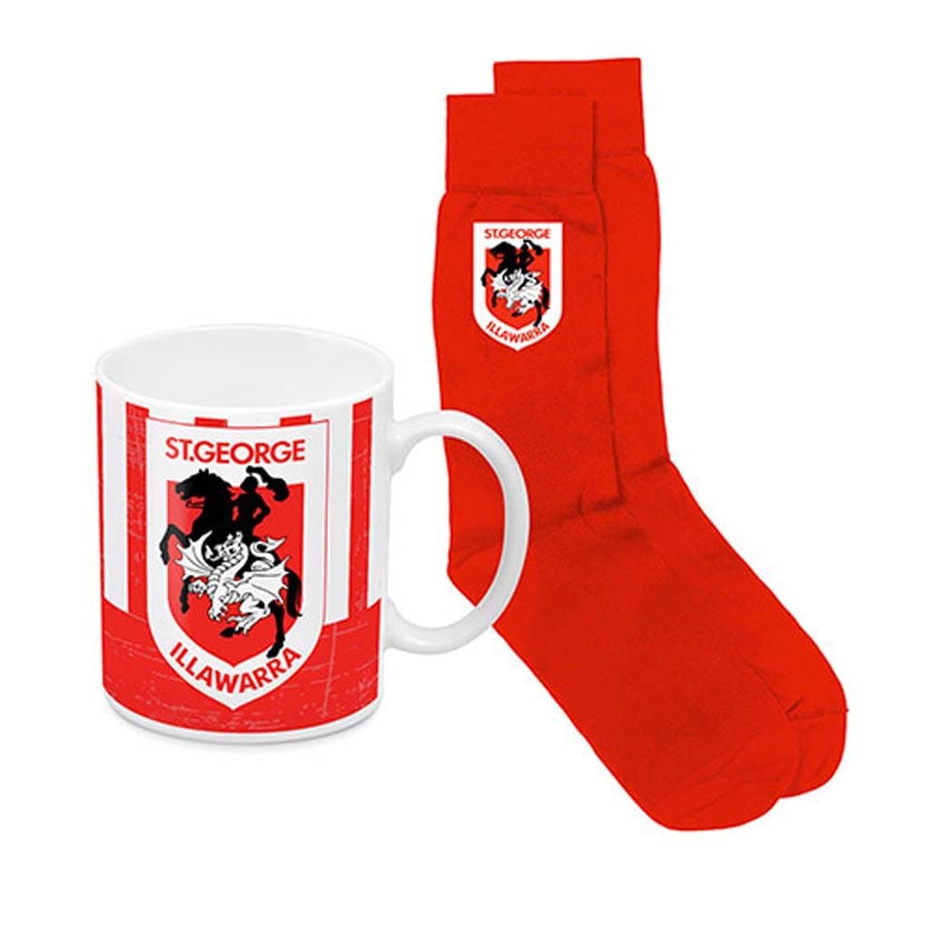 St George Dragons NRL Heritage Mug and Sock Pack