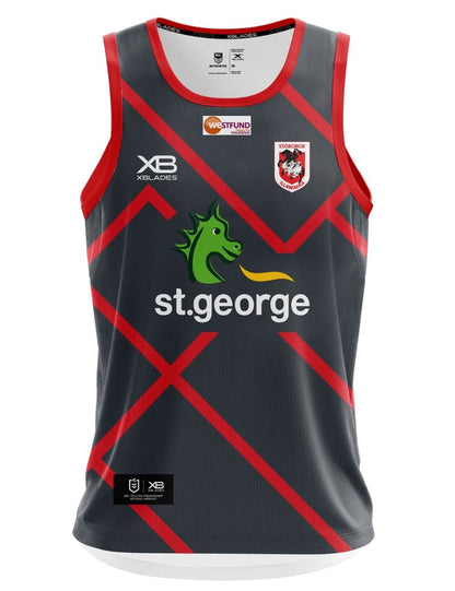 St George Dragons NRL Mens Grey Training Singlet SIZE XL SALE