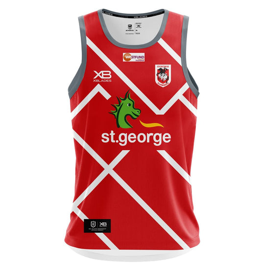 St George Dragons NRL Red Training Singlet