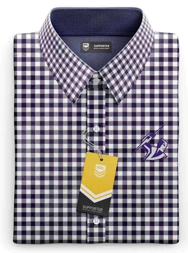 Melbourne Storm NRL Mens Dawson Business Shirt