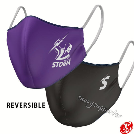 Melbourne Storm NRL Reversible Face Mask