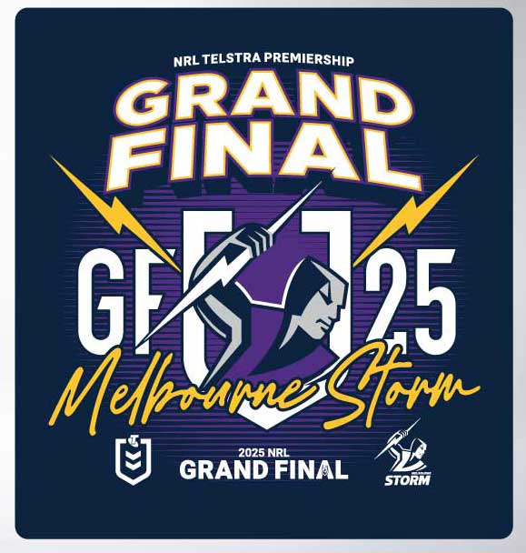Melbourne Storm 2025 NRL Mens Grand Final Shirt