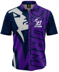 Melbourne Storm NRL Mens Showtime Party Shirt