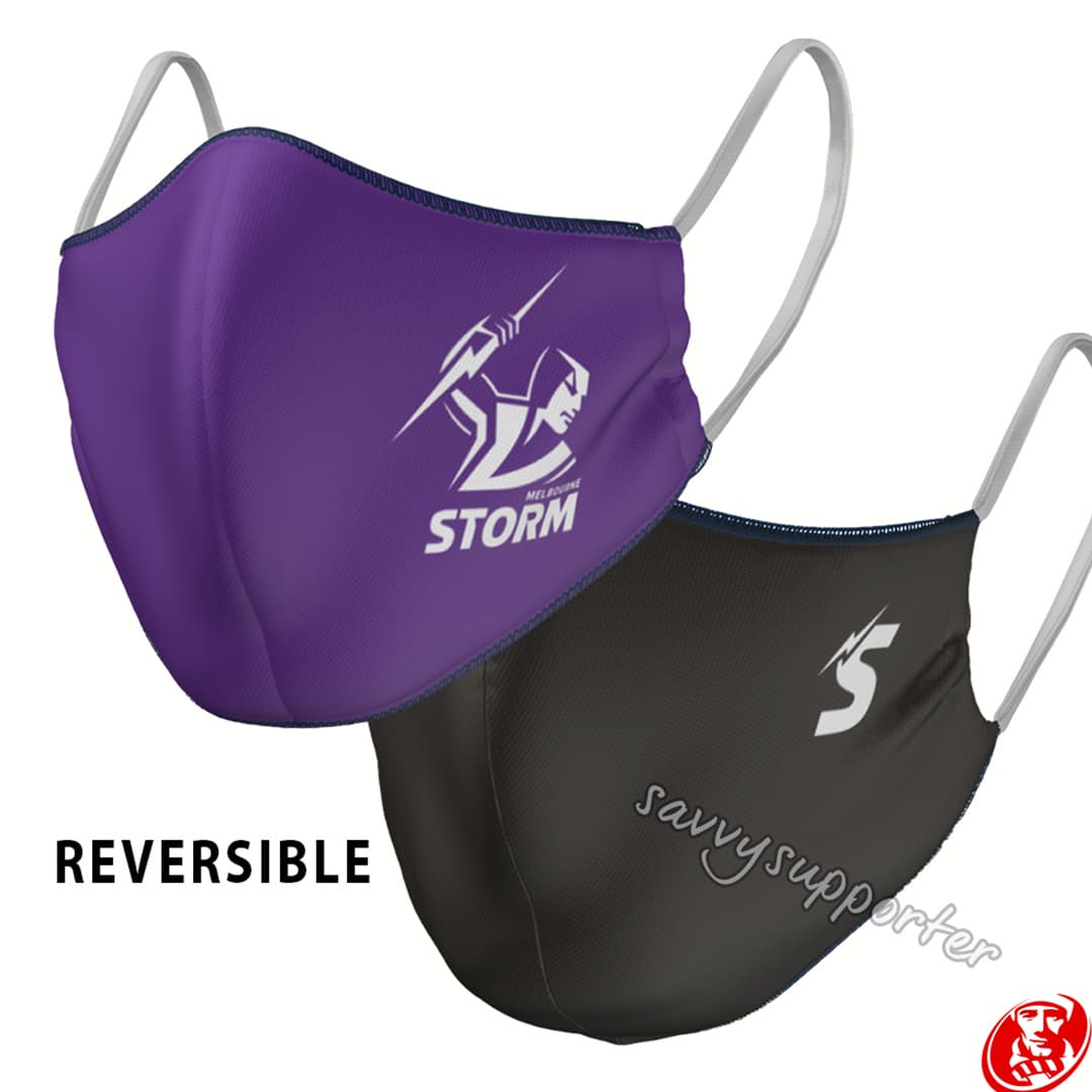 Melbourne Storm NRL Reversible Face Mask