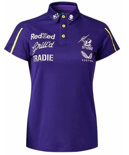 Melbourne Storm NRL Ladies Media Polo Shirt