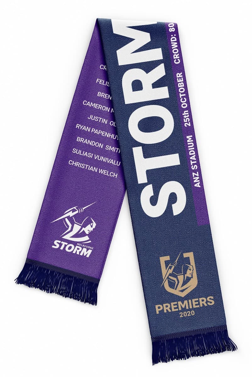 Melbourne Storm 2020 NRL Premiers Scarf