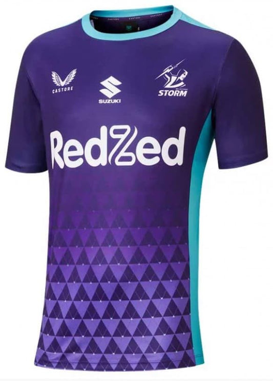 Melbourne Storm NRL Mens Purple Training Shirt
