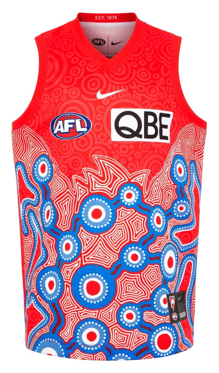 Sydney Swans Mens AFL Indigenous Guernsey